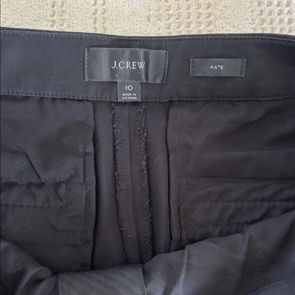 Lot (2) J. Crew Women’s Black Career Wear Work Wear Business‎ Pants Size 10